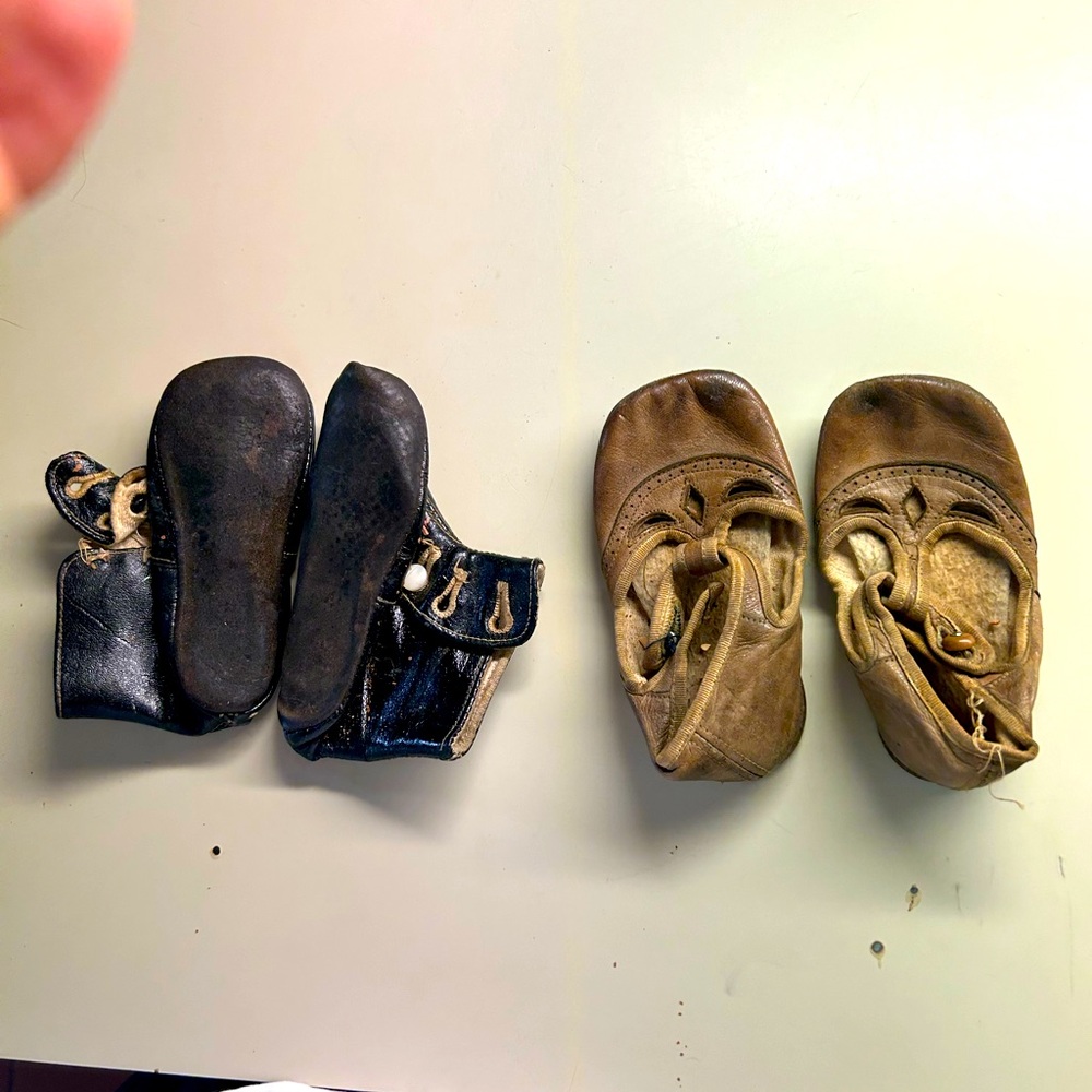 Antique baby shoes